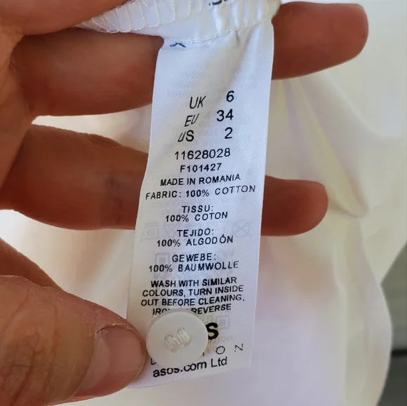 Asos Edition oversized white shirt dress - Picture 6 of 14